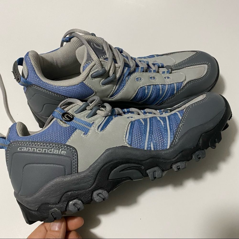 CANNONDALE Grey Woman’s Lace-Up Cycling biking Shoes-shimano-size 9.5M